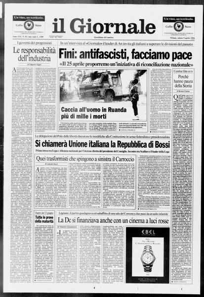 Il giornale : quotidiano del mattino